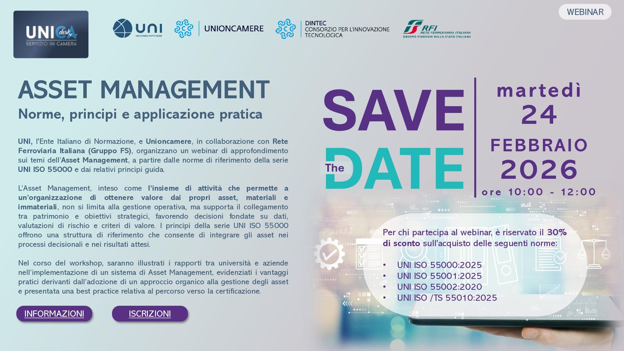 save the date evento con programma e descrizione